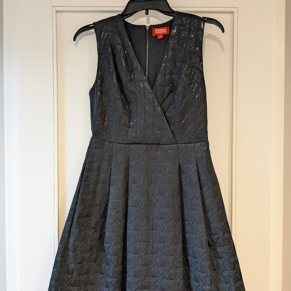 Kirna Zabete Black Sleeveless Dress with a bit of Shine! Size 6